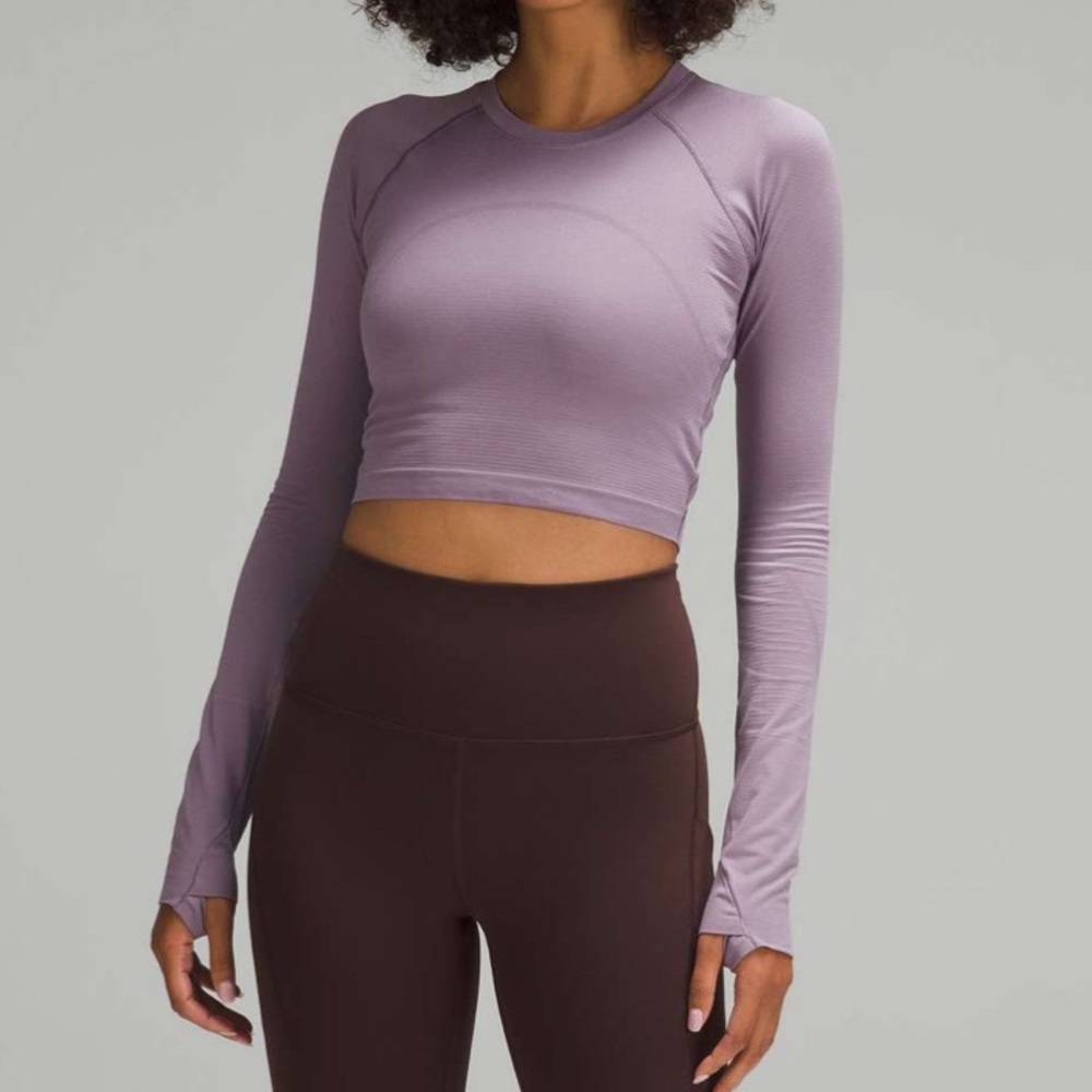 Lululemon Swiftly Tech Cropped Long-Sleeve Shirt 2.0